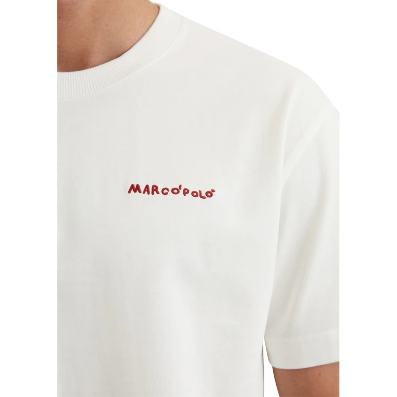 Marc O'Polo Heren T-shirt 523206451198 NATUREL