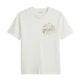 Marc O'Polo Heren T-shirt 524201251248 NATUREL