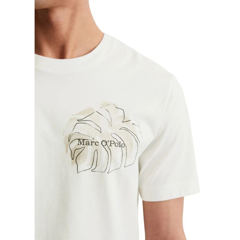 Marc O'Polo Heren T-shirt 524201251248 NATUREL