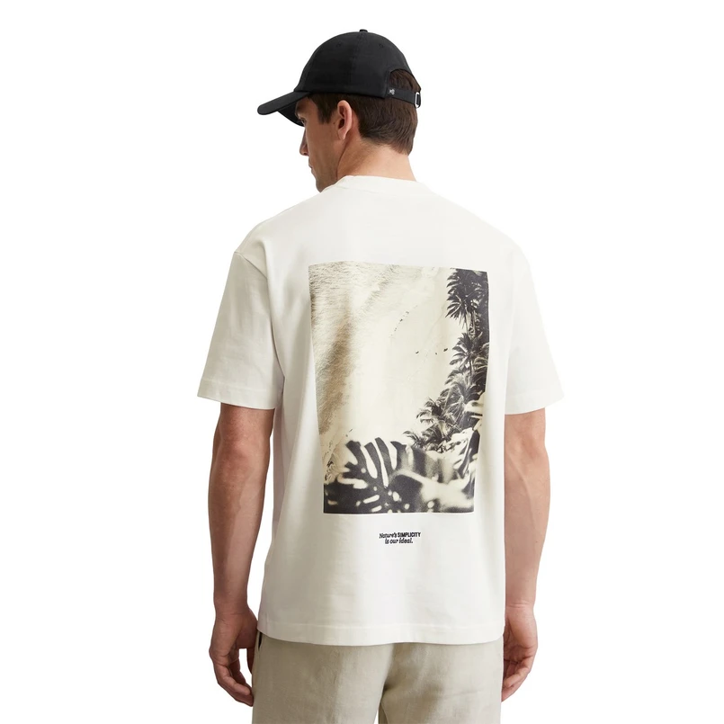 Marc O'Polo Heren T-shirt 524206451300 NATUREL