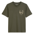 Marc O'Polo Heren T-shirt 528201251186 Khakigroen