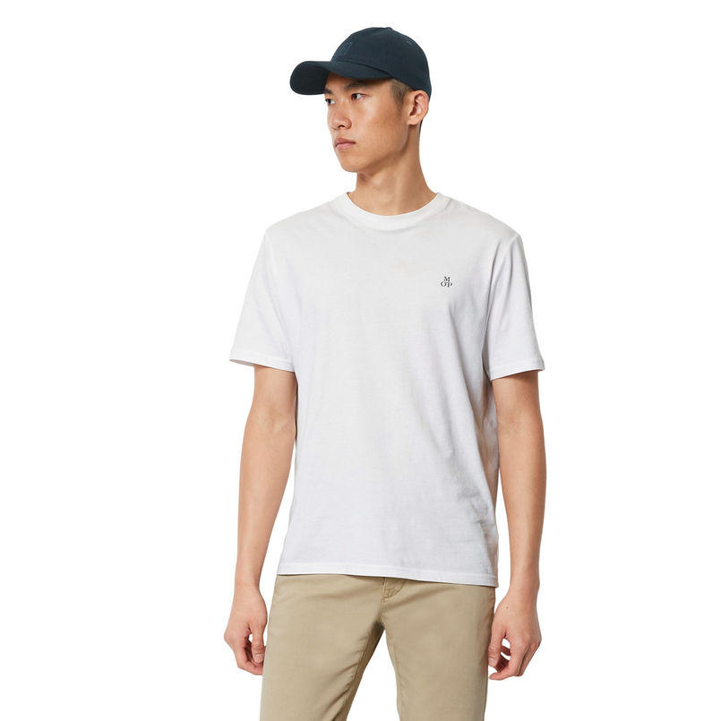 Marc O'Polo Heren T-shirt B21201251054 Wit