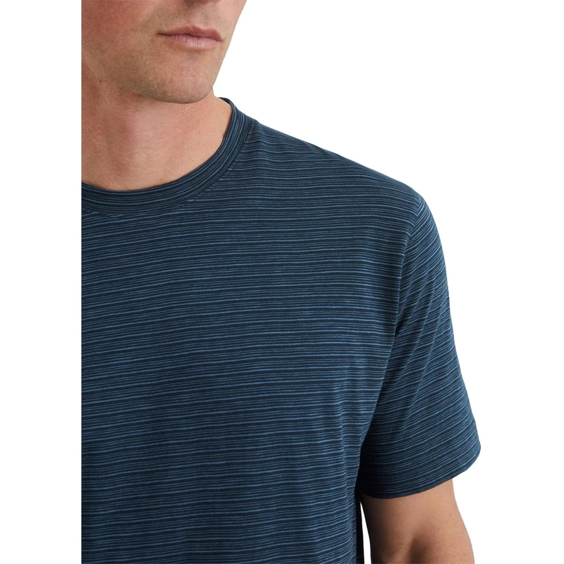 Marc O'Polo Heren T-shirt M22218651174 Blauw dessin