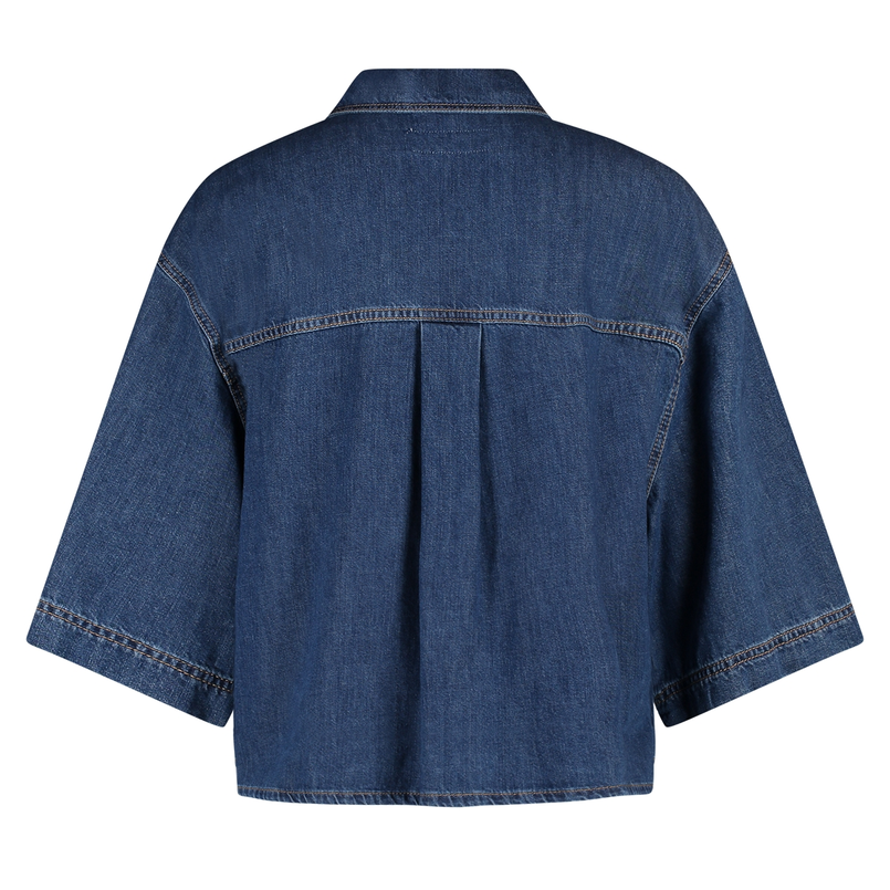Max Mara Weekend Dames Blouse 2525116081600 Mid blue denim