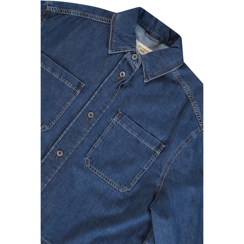 Max Mara Weekend Dames Blouse 2525116081600 Mid blue denim