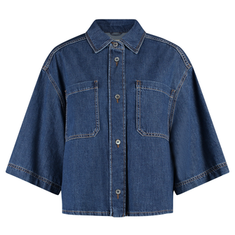 Max Mara Weekend Dames Blouse 2525116081600enza Mid blue denim