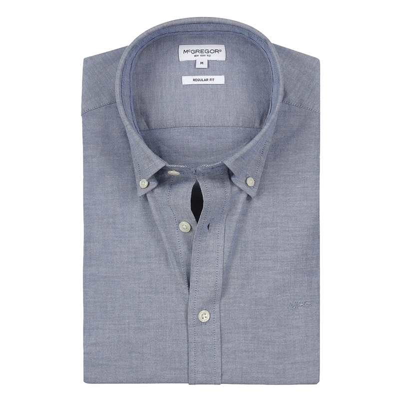 Mc. Gregor Heren Overhemd Mm251.6001.01.2100 Navy