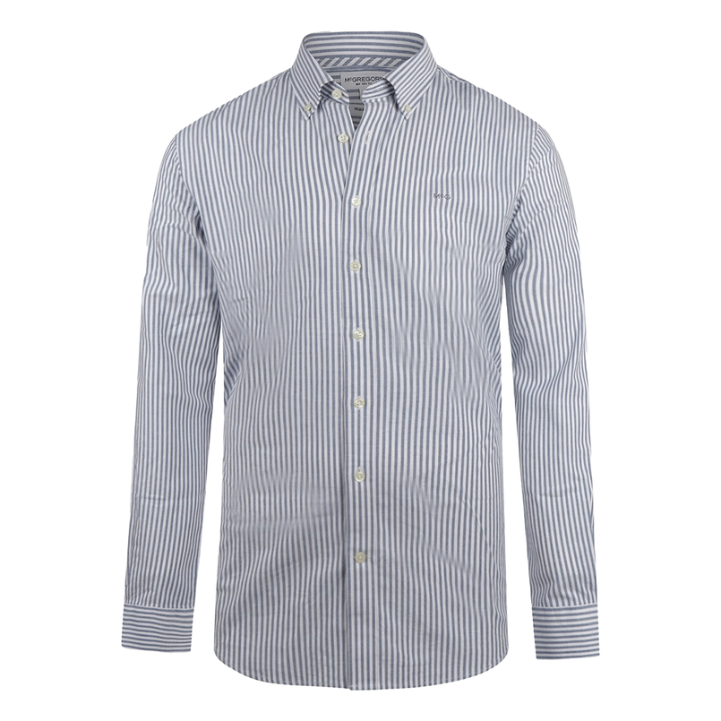Mc. Gregor Heren Overhemd Mm251.6001.03.2100 Navy