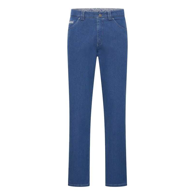 Meyer Heren Pantalon 1271417400 Mid blue denim