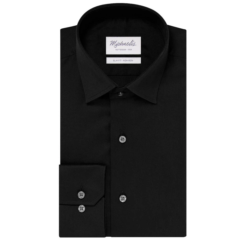 Michaelis Heren Overhemd Pm0h000011 Zwart
