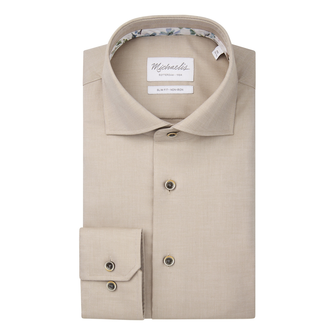 Michaelis Heren Overhemd Pmwh10001c Beige