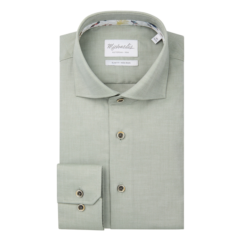 Michaelis Heren Overhemd Pmwh10001d Groen