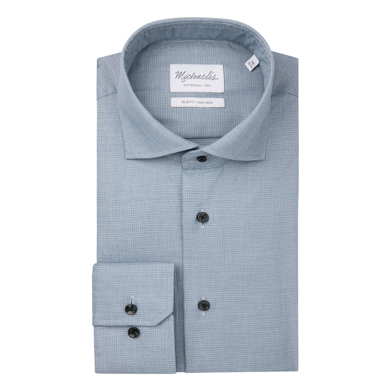 Michaelis Heren Overhemd Pmwh10004b Navy