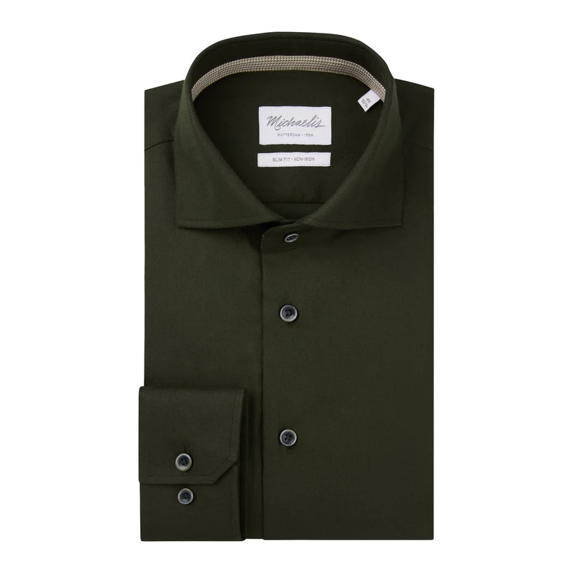 Michaelis Heren Overhemd Pmwh30003c Groen