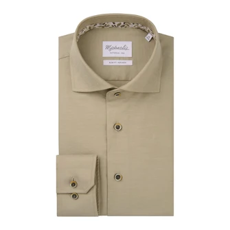 Michaelis Heren Overhemd Pmwh30003e Beige
