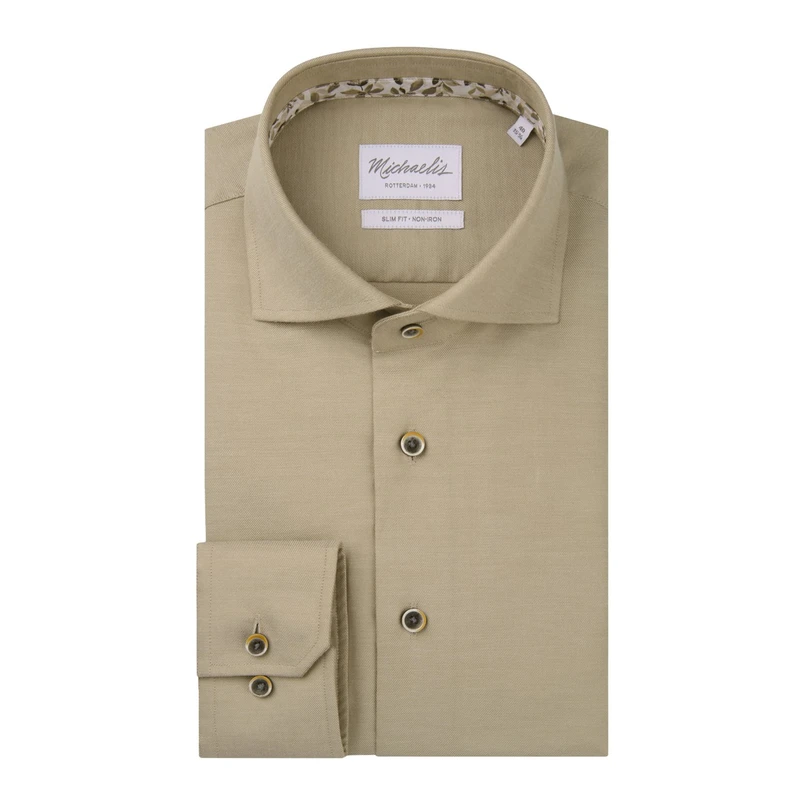 Michaelis Heren Overhemd Pmwh30003e Beige