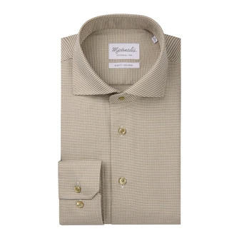Michaelis Heren Overhemd Pmwh30009b Beige