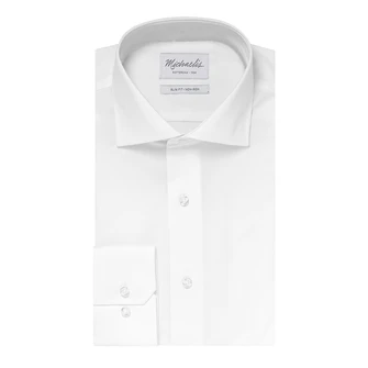 Michaelis Heren Overhemd Slim Fit Cutaway Kraag Wit