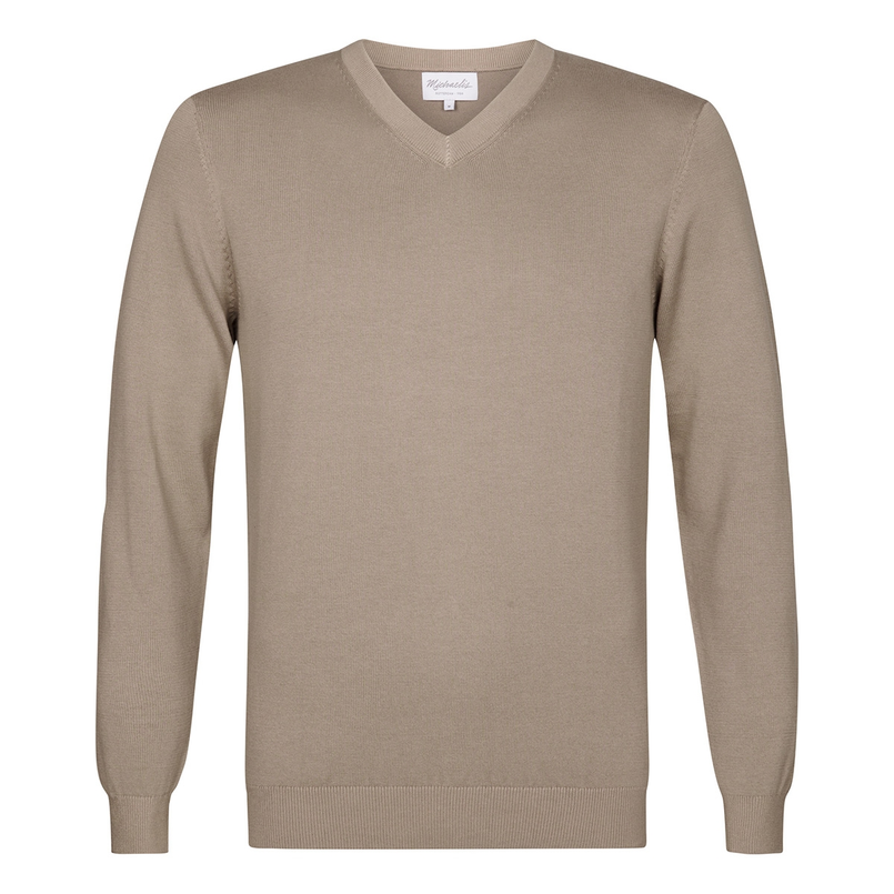 Michaelis Heren Trui Pmwj10002e Midden bruin