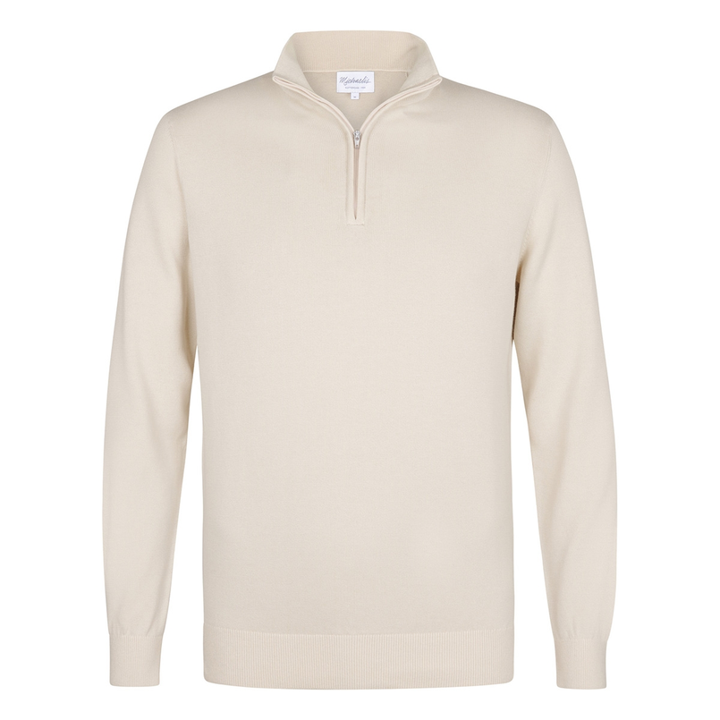 Michaelis Heren Zipper Pmwj10004h Ecru