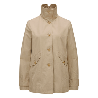 Milestone Dames korte trenchcoat Beige