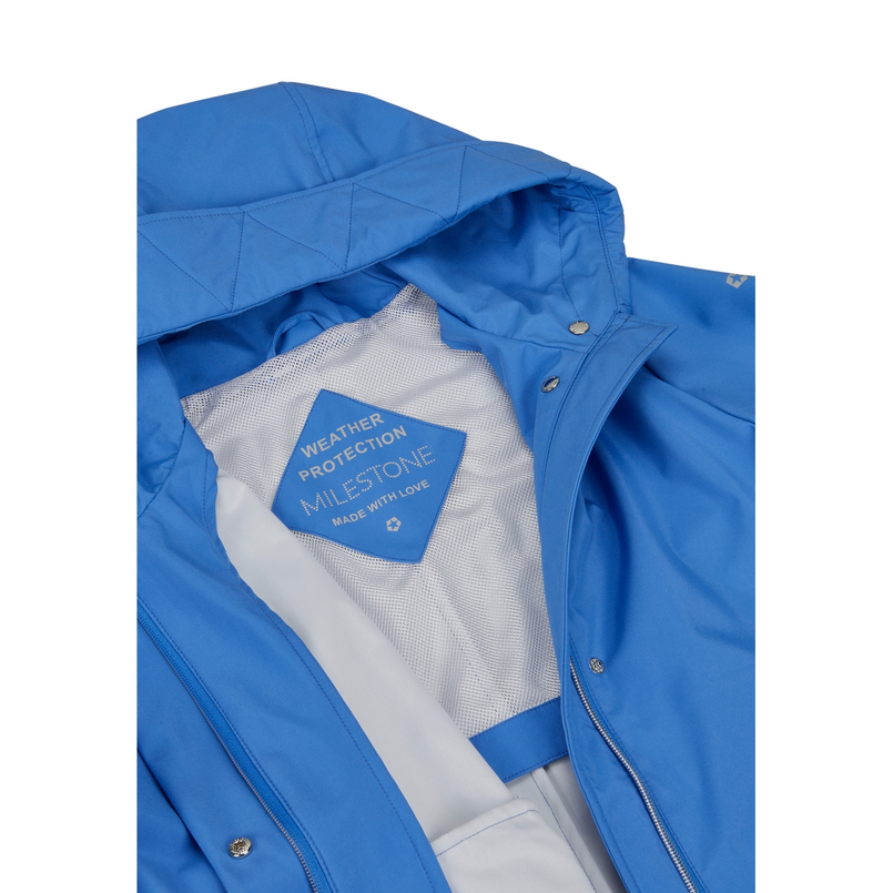 Milestone Dames regenjas Midden blauw