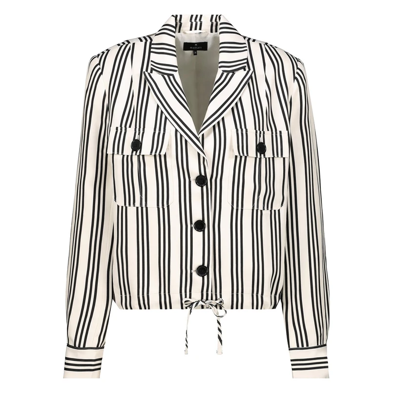 Monari Dames Blazer 410043 Zwart dessin