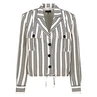 Monari Dames Blazer 410043 Zwart dessin