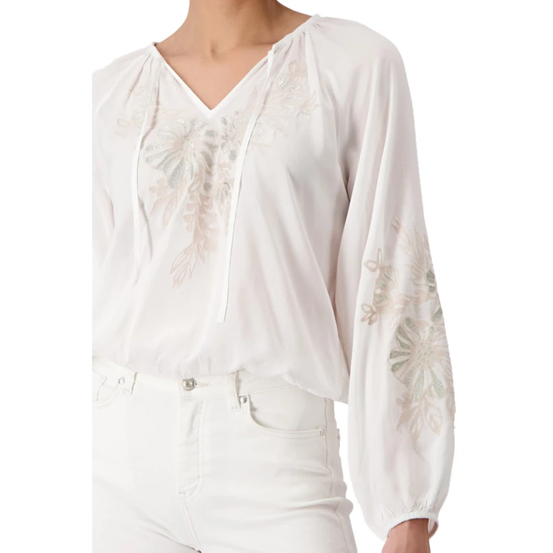 Monari Dames Blouse 409403 OFF-WHITE