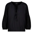 Monari Dames Blouse 409672 Zwart dessin