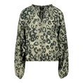Monari Dames Blouse 410064 Bruin dessin