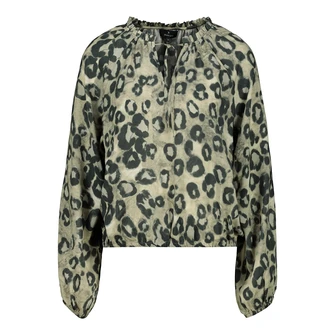 Monari Dames Blouse 410064 Bruin dessin