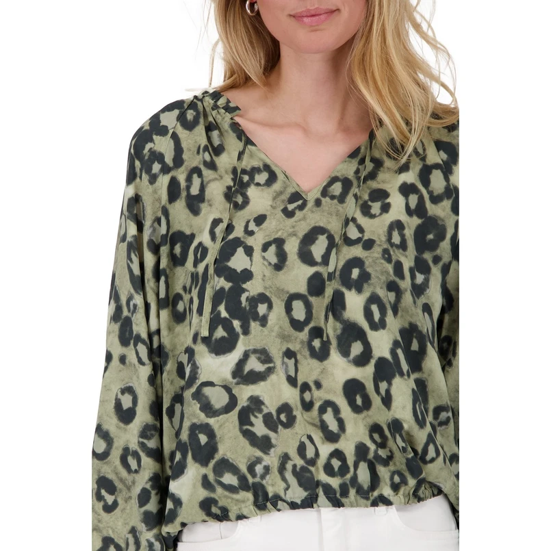 Monari Dames Blouse 410064 Bruin dessin