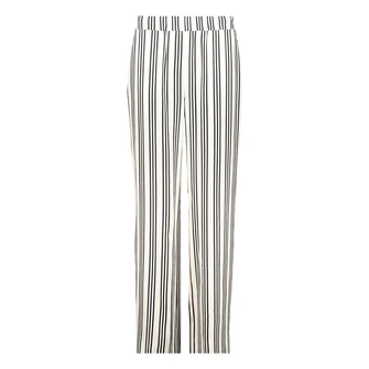 Monari Dames Broek 410042 Zwart dessin