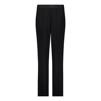 Monari Dames Broek 809657 Zwart dessin
