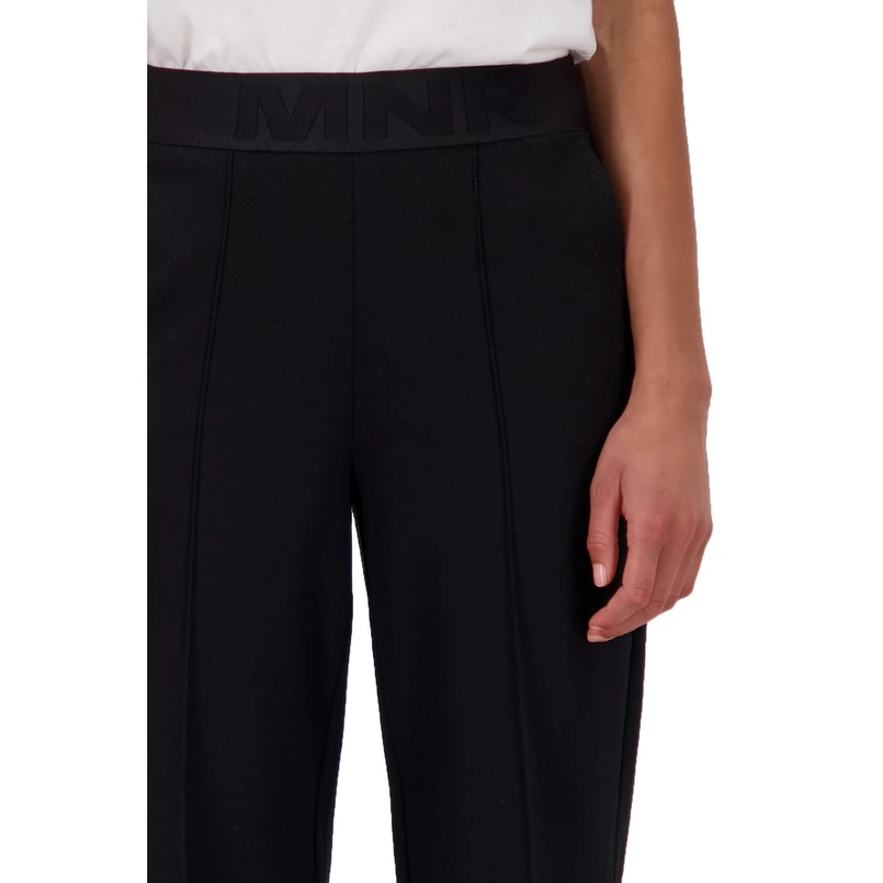 Monari Dames Broek 809657 Zwart dessin