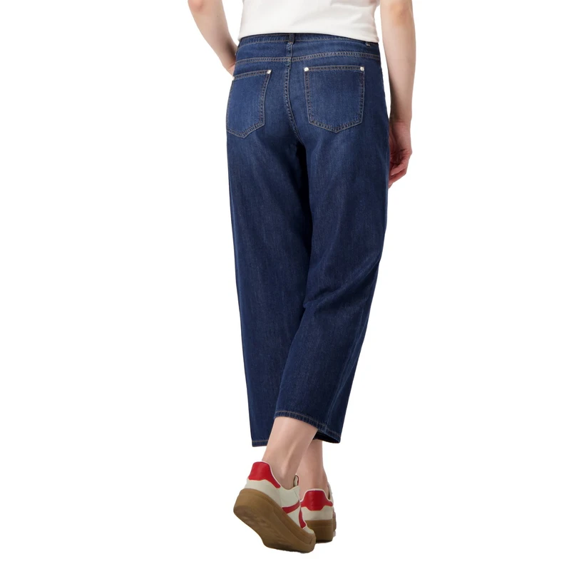 Monari Dames Jeans 409762 Dark blue denim