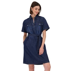 Monari Dames Jurk 410057 Dark blue denim