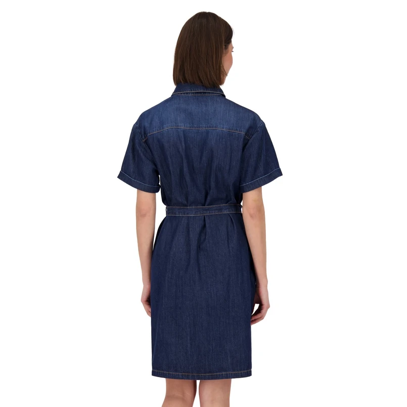 Monari Dames Jurk 410057 Dark blue denim