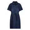 Monari Dames Jurk 410057 Dark blue denim
