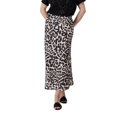 Monari Dames Rok 409717 Zwart dessin