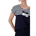 Monari Dames Top 409073 Midden blauw