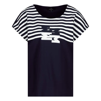 Monari Dames Top 409073 Midden blauw