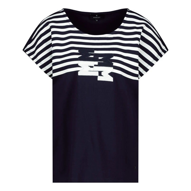 Monari Dames Top 409073 Midden blauw