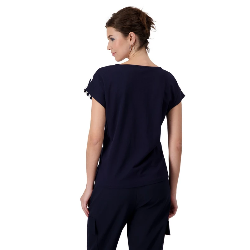 Monari Dames Top 409073 Midden blauw