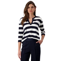 Monari Dames Top 409337 Blauw dessin