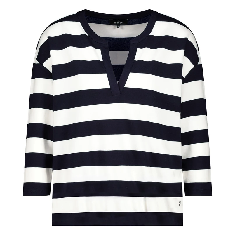 Monari Dames Top 409337 Blauw dessin