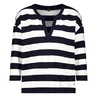 Monari Dames Top 409337 Blauw dessin