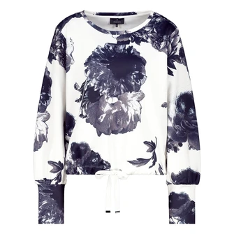 Monari Dames Top 409361 Blauw dessin