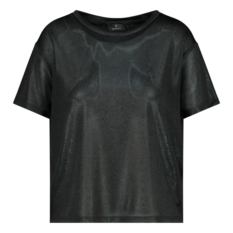Monari Dames Top 409682 Zwart dessin